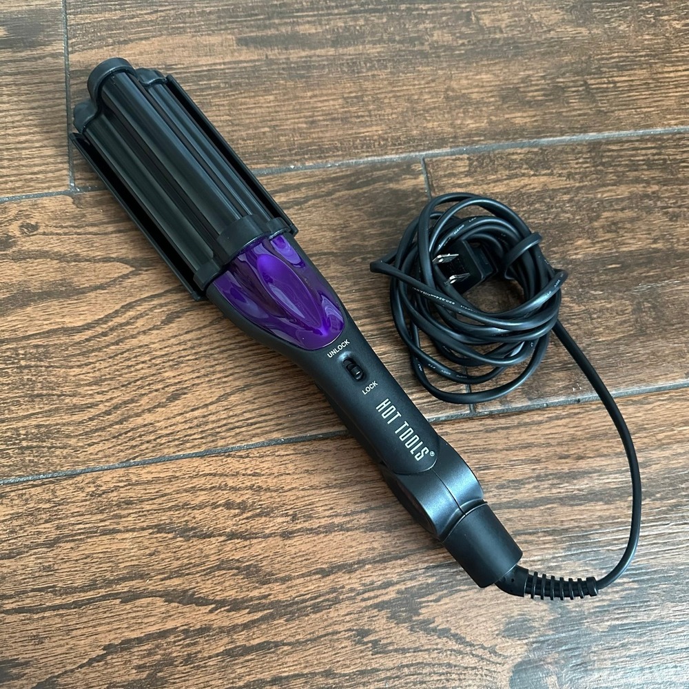 Hot Tools Professional Deep Waver Hair Styling Tool Black Purple